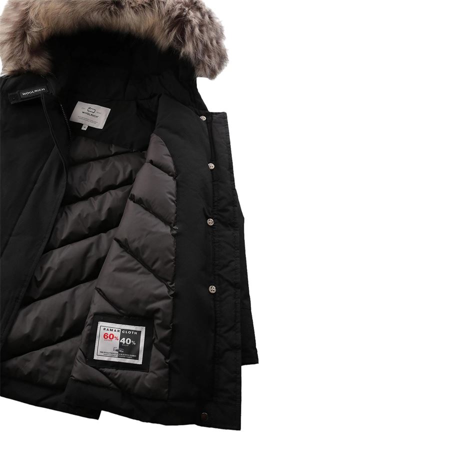 Arctic Parka da bambina con pelliccia removibile Woolrich | CFWKOU0221BLK